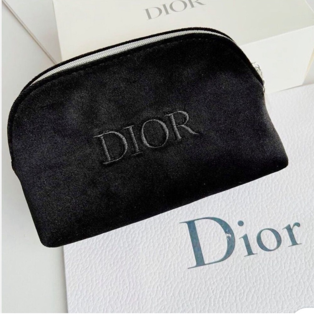 Dior Black Cosmetic Bag